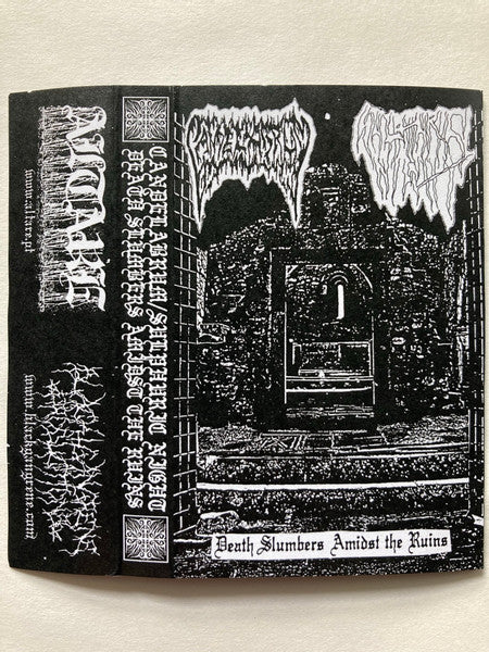 Candelabrum / Sulphuric Night : Death Slumbers Amidst The Ruins (Cass, EP)